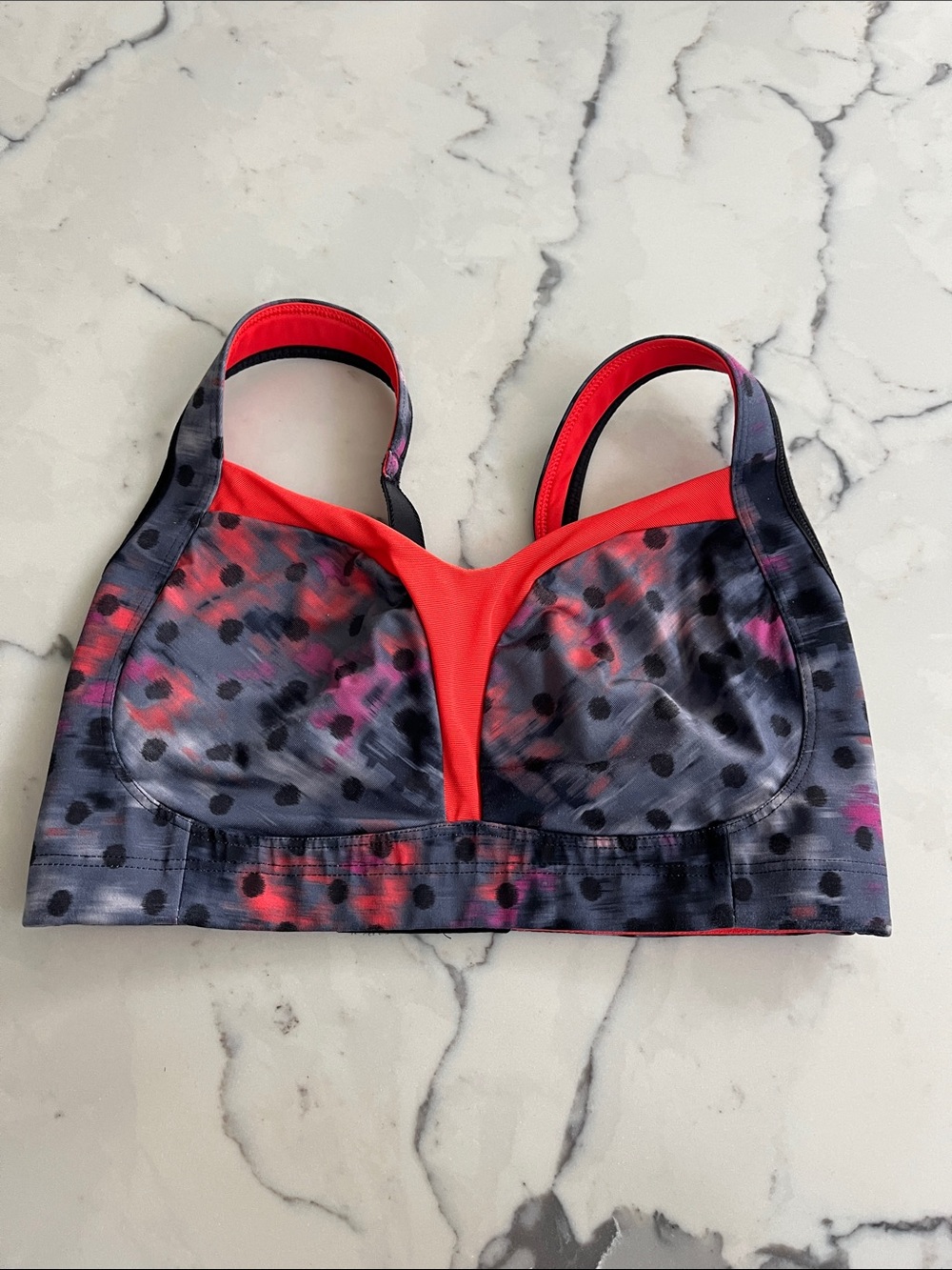 lululemon athletica Red & Black Polka Dot Sports Bra